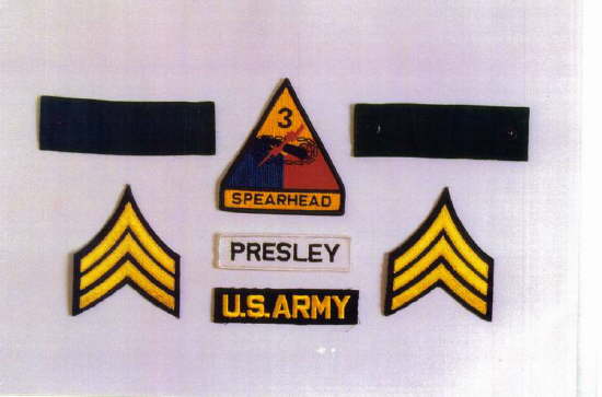 Elvis' Army patches from the German time